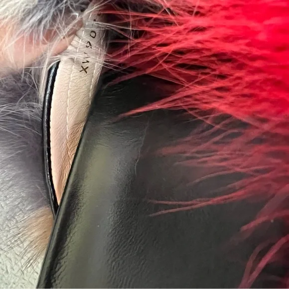 Stuart Weitzman Sublime Flat Fox Fur Leather Slide Sandal Carnival Furmania 8.5 - Picture 9 of 15